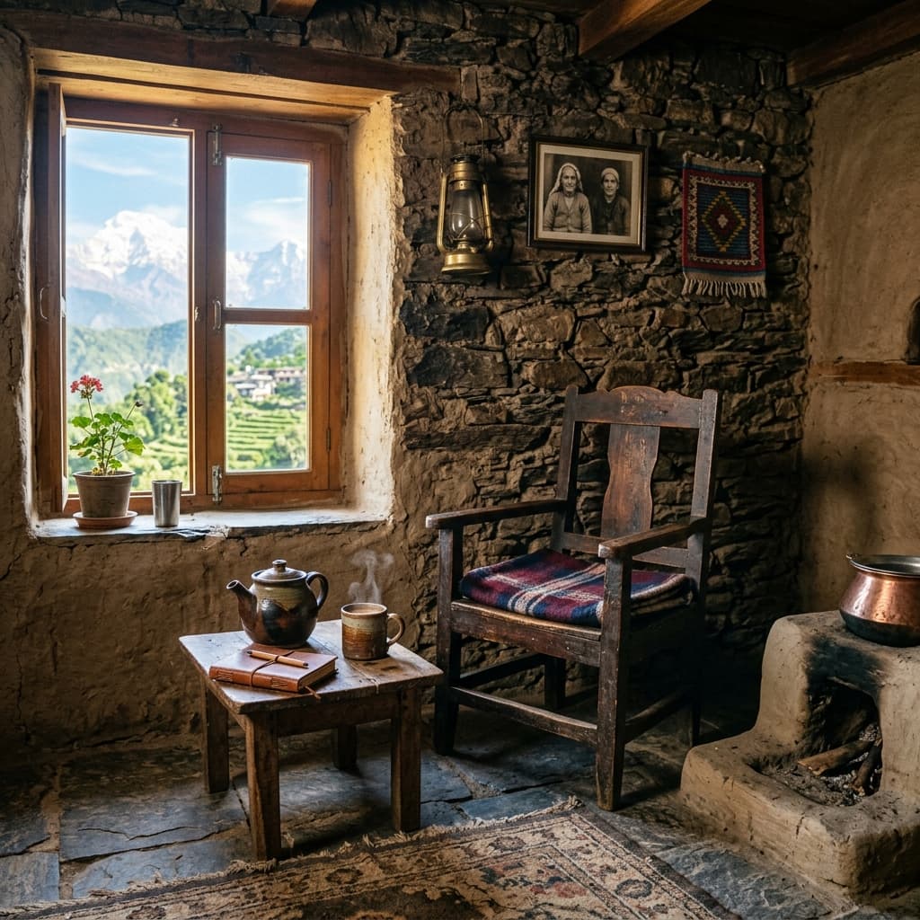A quiet Indian home