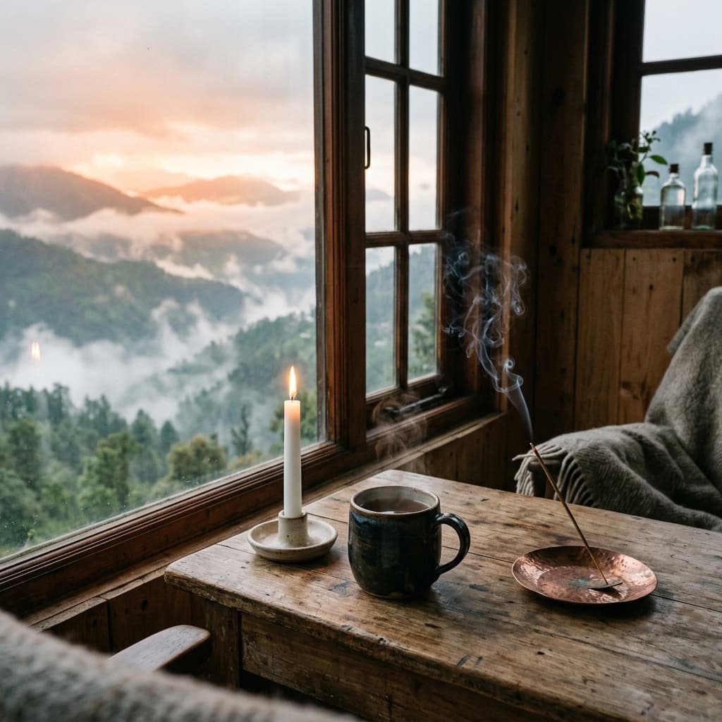 A quiet morning setup